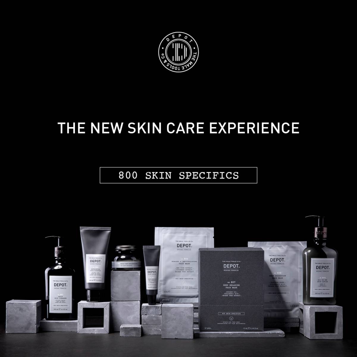 Gamme complète pour le visage de la marque DEPOT à Bordeaux centre 